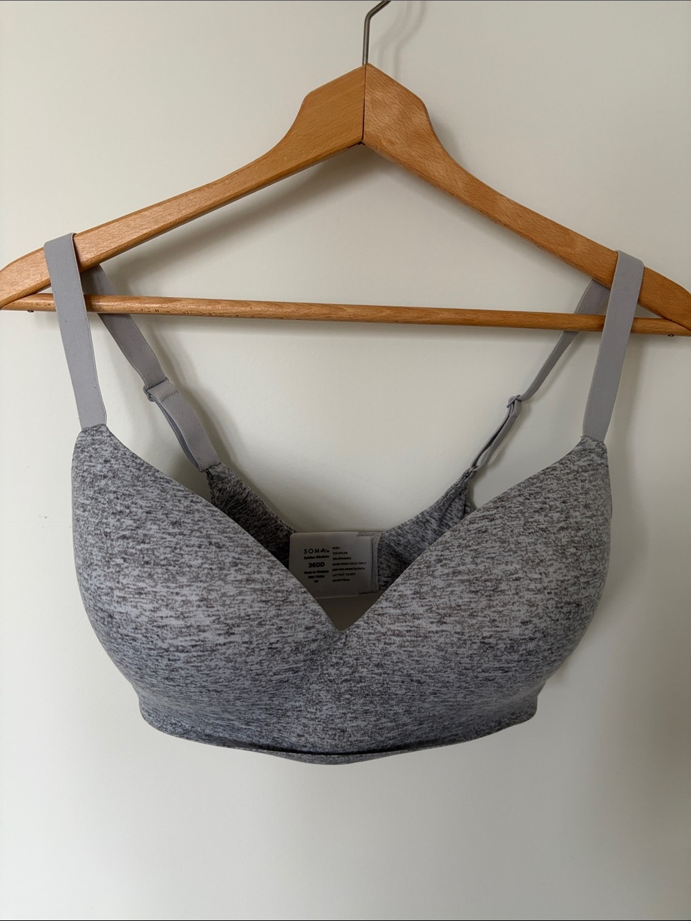 Gray Seamless Light Support T-Shirt Bra